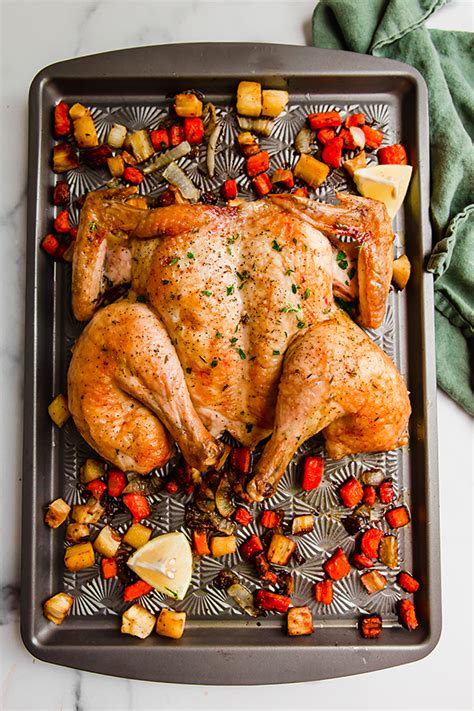 One Pan Oven Spatchcocked Chicken And Vegetables {whole30 Paleo Unbound Wellness