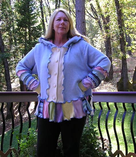 Recycled Sweater Coathoodieplus Size Pastels Elfin Hood Etsy
