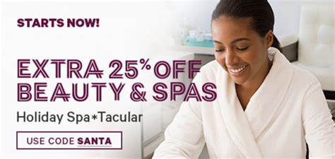 Groupon Extra 25 Off Beauty Spa Deals