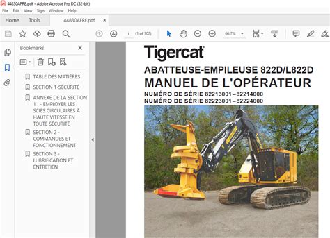 Tigercat Abatteuse Empileuse D L D Manuel De L Op Rateur Pdf