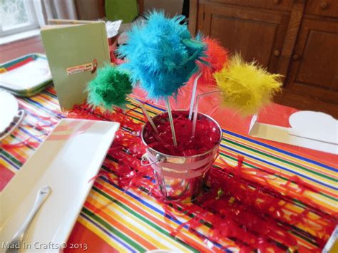 With christmas coming, i know that so many craft businesses are currently working on holiday products. Homemade Dr. Seuss Party Decorations - Mad in Crafts