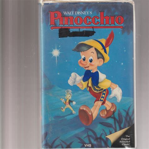 Walt Disneys Pinocchio Vhs The Original Animated Classic Etsy