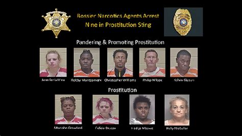 9 Arrested In Bossier Undercover Prostitution Sting