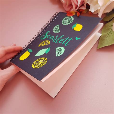 Personalised Sketchbook Custom Decorated Art Book Blank Etsy