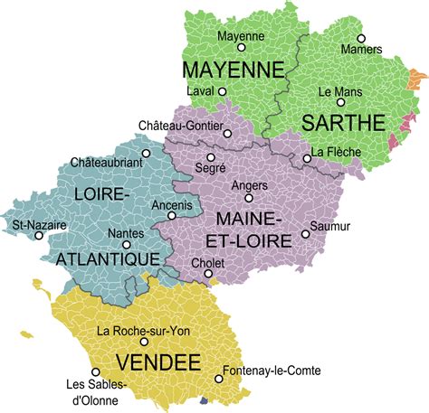 A Guide To The Departments Of Pays De La Loire New French Regions