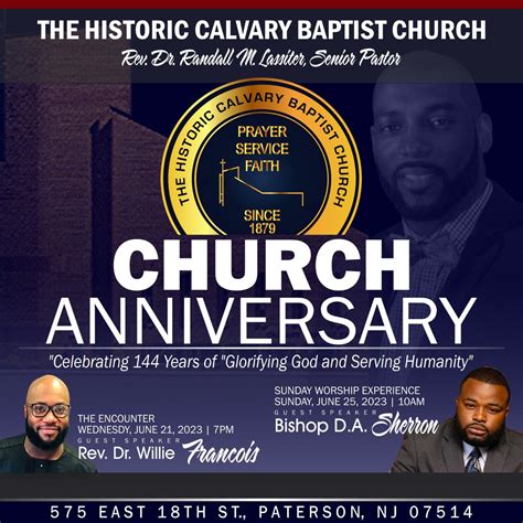 Calvary Baptist Church Celebrates 144th Anniversary Calvary Baptist