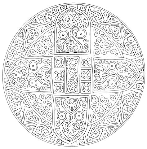 coloriage mandala | Mandalas a colorier : Mandala 15.jpg | Colouring