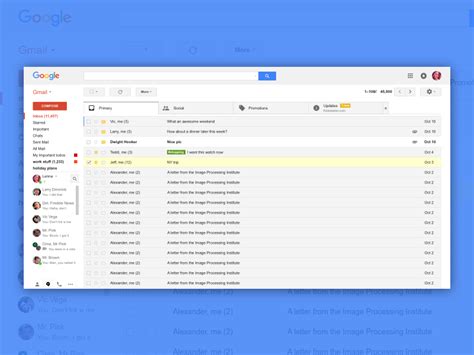Create gmail desktop app (edge). Gmail Desktop UI Sketch freebie - Download free resource ...