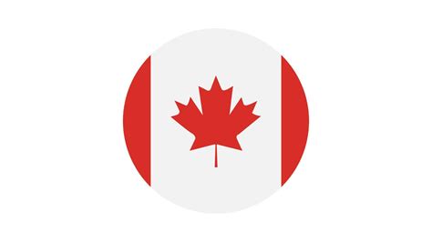 Canada Flag Circle Vector Image And Icon 7743014 Vector Art At Vecteezy