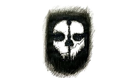 How To Draw The Call Of Duty Ghosts Logo Youtube