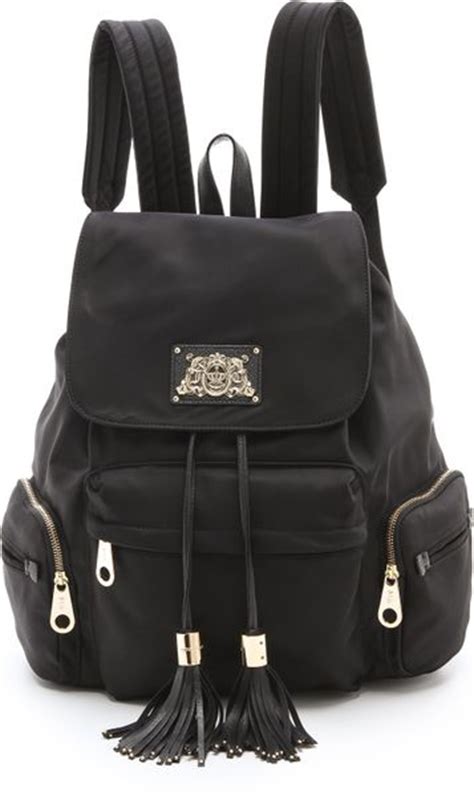 Juicy Couture Nylon Backpack In Black Lyst