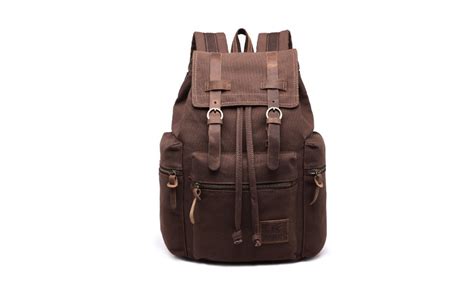 Up To 86 Off On Vintage Retro Canvas Backpack Groupon Goods