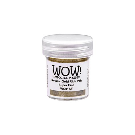 Wow Embossing Powder Metallic Gold Rich Pale Super Fine Alexandrarenke