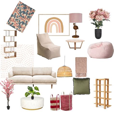 Pink Monochromatic Room Interior Design Mood Board By Jooo