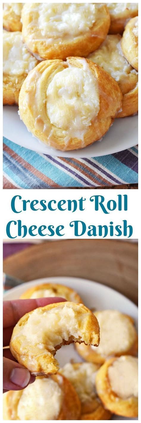 Easy Cream Cheese Danish Made With Crescent Roll Dough Recipe Food