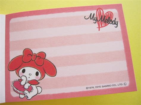 Kawaii Cute Mini Memo Pad Sanrio Japan Exclusive My Melody 20267