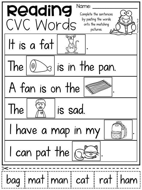 Cvc Words Worksheet Kindergarten Worksheet24
