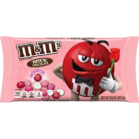 Mandms Solid Milk Chocolate Valentines Day Candy Cupids Mix 10 Ounces