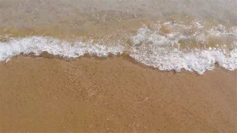 Waves On Sandy Beach Royalty Free Stock Footage Youtube