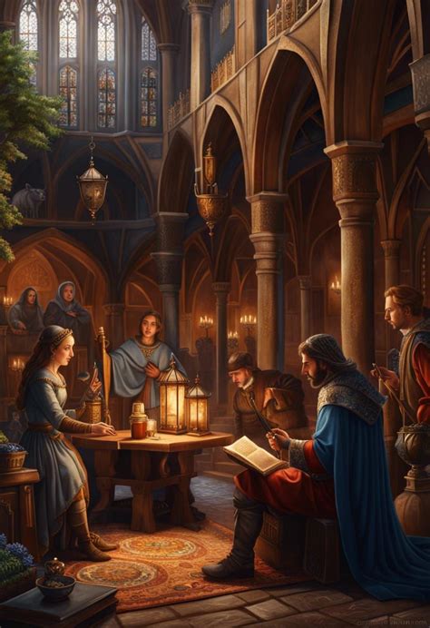 Il Cantastorie A Medieval Storyteller Ai Generated Artwork