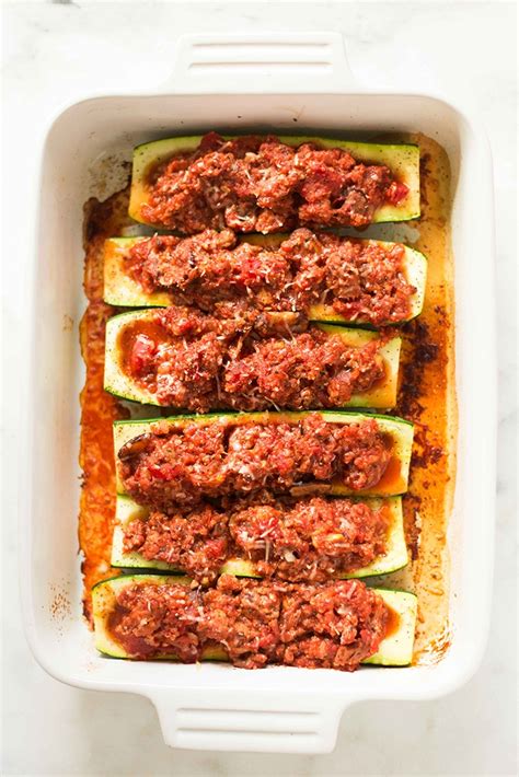 Zucchini noodles are so easy to make and replace a traditional pasta perfectly. Turkey And Quinoa Stuffed Zucchini Boats • A Sweet Pea Chef