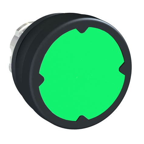 Head For Illuminated Push Button Harmony Xb4 Metal Green Flush 22mm