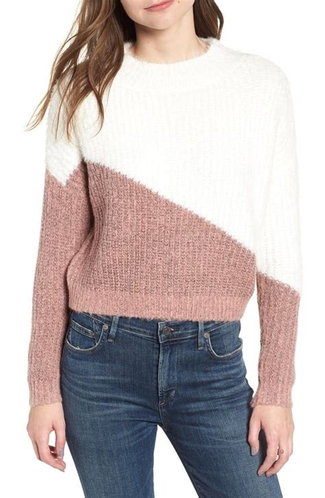 Bishop Young Diagonal Colorblock Sweater Cute Sweaters For Fall