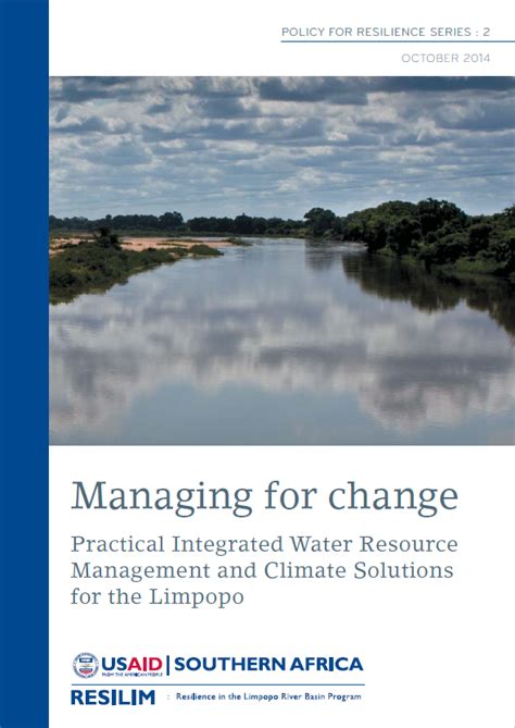 Managing For Change Practical Integrated Water Resource Management