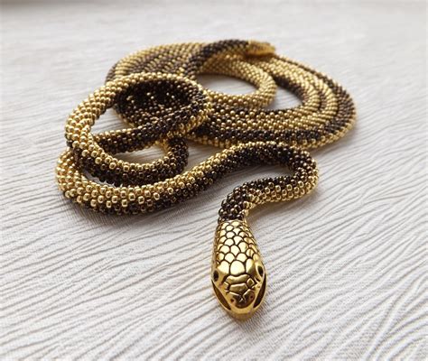 Gold Snake Necklace Snake Jewelry For Women Birthday T Etsy