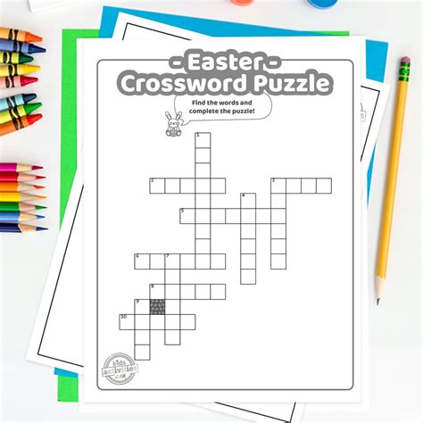 Easy Easter Crossword Puzzle For Kids Kids Activities Blog