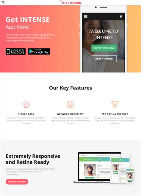 Landing Page Template Html5 Free