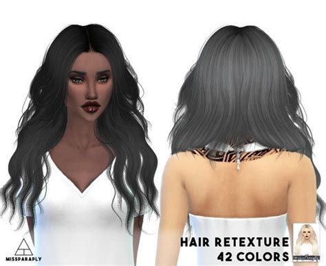 Miss Paraply Hair Retexture Sintiklia Ann 42 Colors • Sims 4