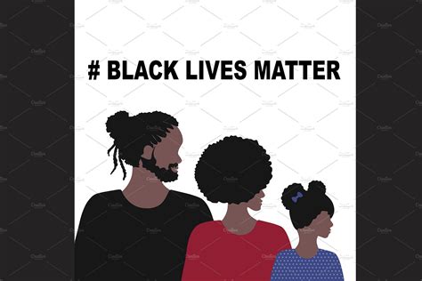 Black Lives Matter Concept People Illustrations ~ Creative Market