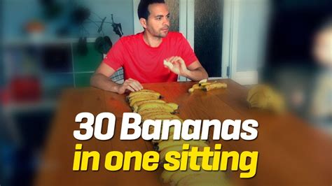 Man Eats 30 Bananas In One Sitting Youtube