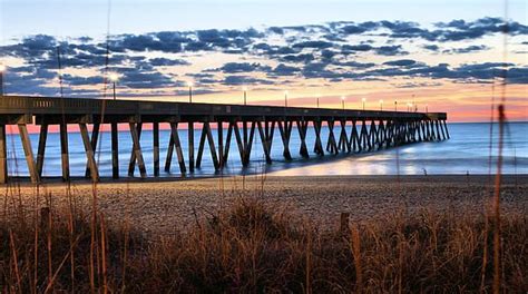 The Pier On Wrightsville Beach Nc At Sunrise Is Just Minutes Away From