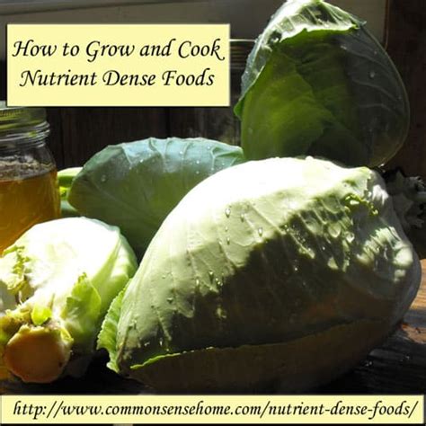 How To Grow And Cook Nutrient Dense Foods Common Sense Homesteading