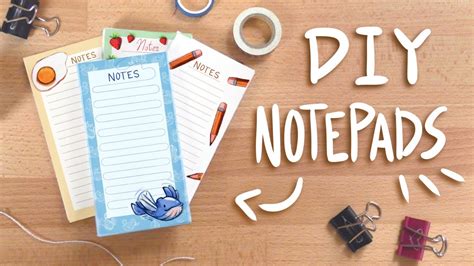 Diy Notepads Very Easy Printable Patterns Youtube