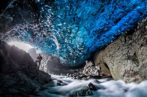 Wallpaper Sunlight Photography Blue Ice Photographer Rocks Cave