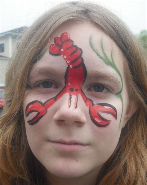 Lobster Facepaint Joescrabshack Face Painting Easy Face Painting