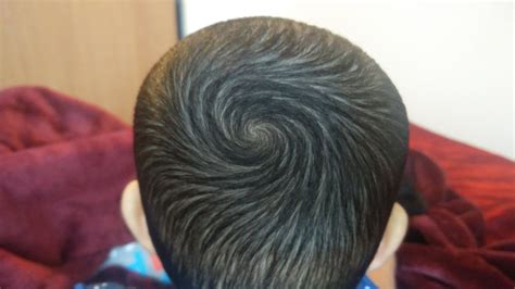 The Natural Hair Pattern On This Babys Head Mildlyinteresting