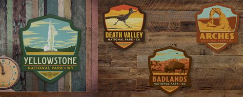 Metal Emblem Signs National Parks Anderson Design Group