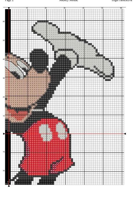 Mickey mouse with candy cane. Mickey Mouse cross stitch pattern Disney Cross Stitch ...