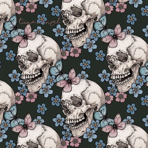 The Best Floral Skull Wallpaper Ideas
