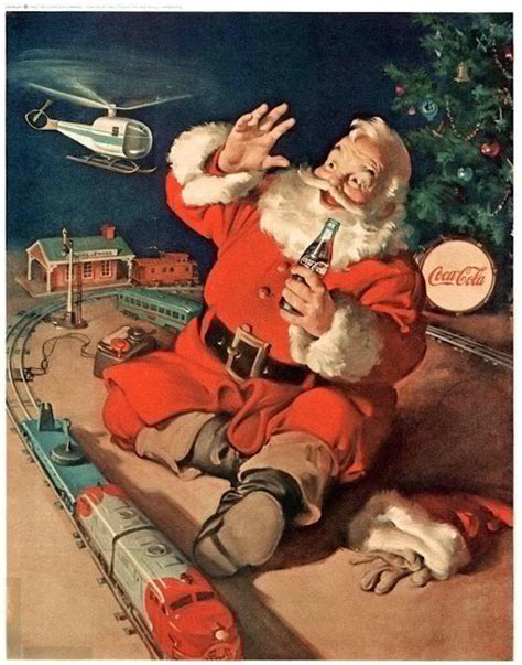 Vintage Coca Cola Christmas Ads Featuring Santa Claus Vintage Everyday
