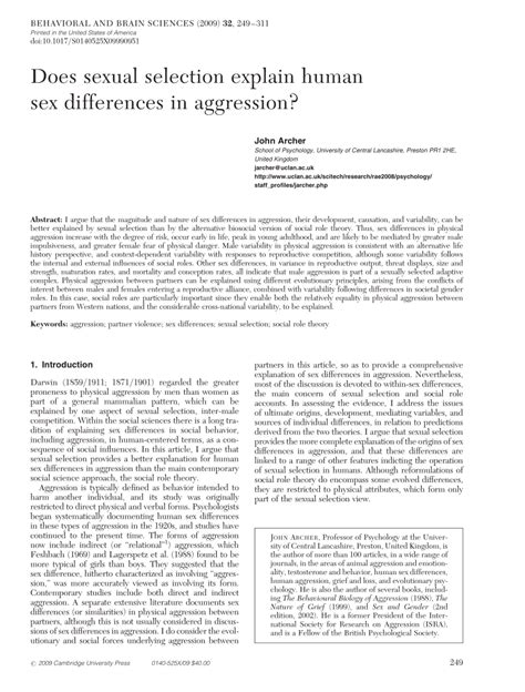 Pdf Sex Aggression And Life History Strategy