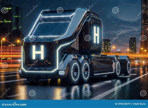 Future Transportation Concept 3d Rendering Of A Futuristic Hydrogen