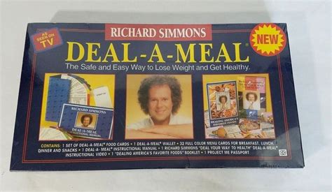 New Richard Simmons Deal A Meal Program Kit Set 1993 Factory Sealed