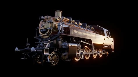 3d Br86 Steam Locomotive Animation Turbosquid 1161825