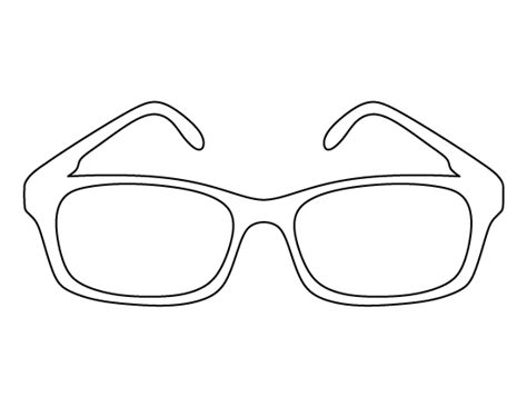 Printable Glasses Template