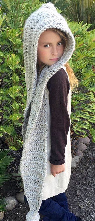 crochet patterns for hooded scarf